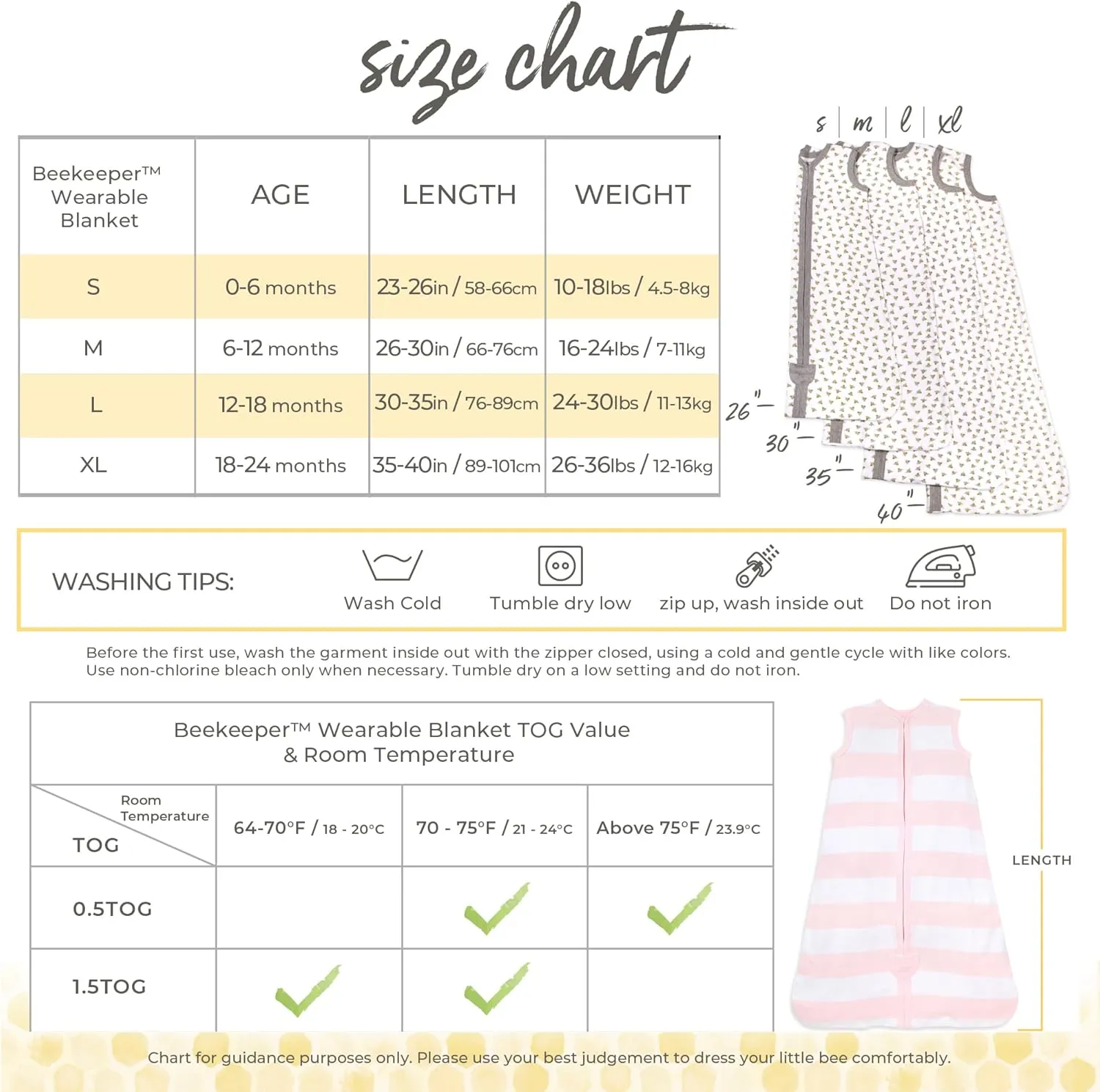 Burt's Bees Baby Bundle of Pink Organic Cotton 2-Pack Girls Sleeper Pajamas Size 24 Months   2-Pack Fitted Crib Sheets Standard Size   Rugby Stripe Blossom Baby Beekeeper Wearable Blanket Size Large