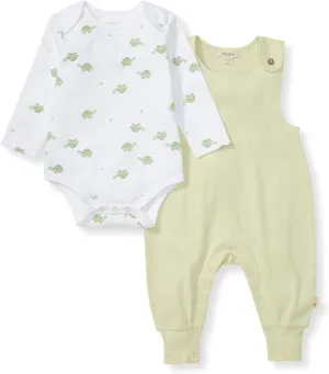Burt's Bees Baby Unisex Baby 100% Organic Cotton Jumpsuit and Bodysuit Set