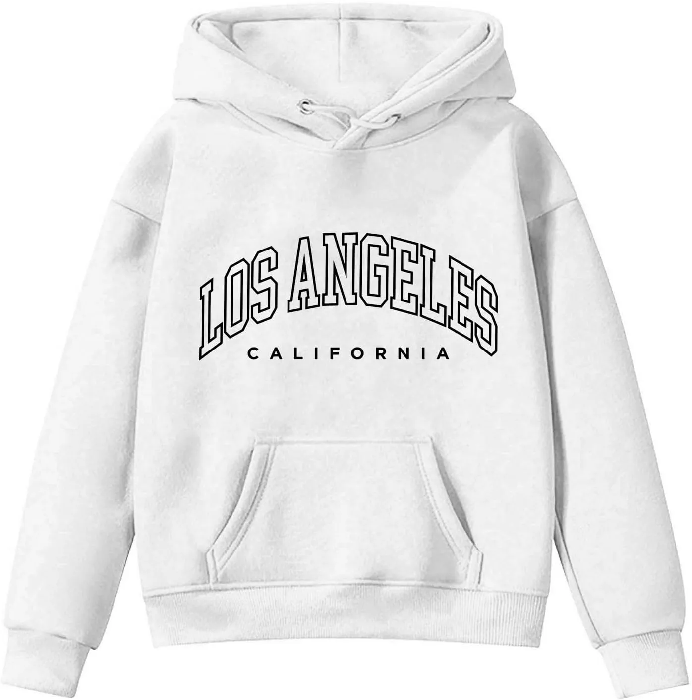 California Oversized Hoodies for Girls Letter Printed Drop Shoulder Graphic Sweatshirts Pullover Tops for 3-12 Years