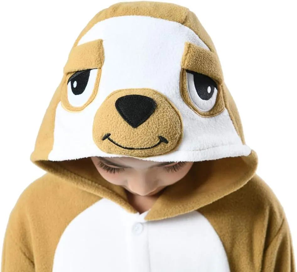 CANASOUR Sloth Costumes Kids Halloween Onesie Christmas Anime Cosplay Animal One Piece Pajamas 4-12 Years Girls Boys