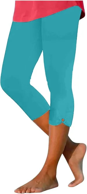 Capri Leggings for Women Tummy Control High Waisted Workout Leggings Gym Leggingscasual Trendy Leggings for 2025