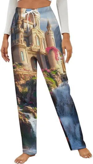 Castle Women's Pajama Pants Fleece Warm Pj Bottoms Sleepwear Lounge Pants Loungewear