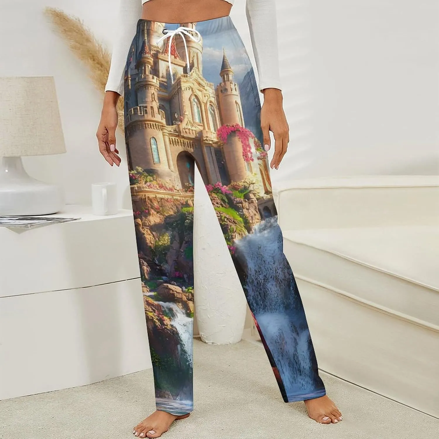 Castle Women's Pajama Pants Fleece Warm Pj Bottoms Sleepwear Lounge Pants Loungewear