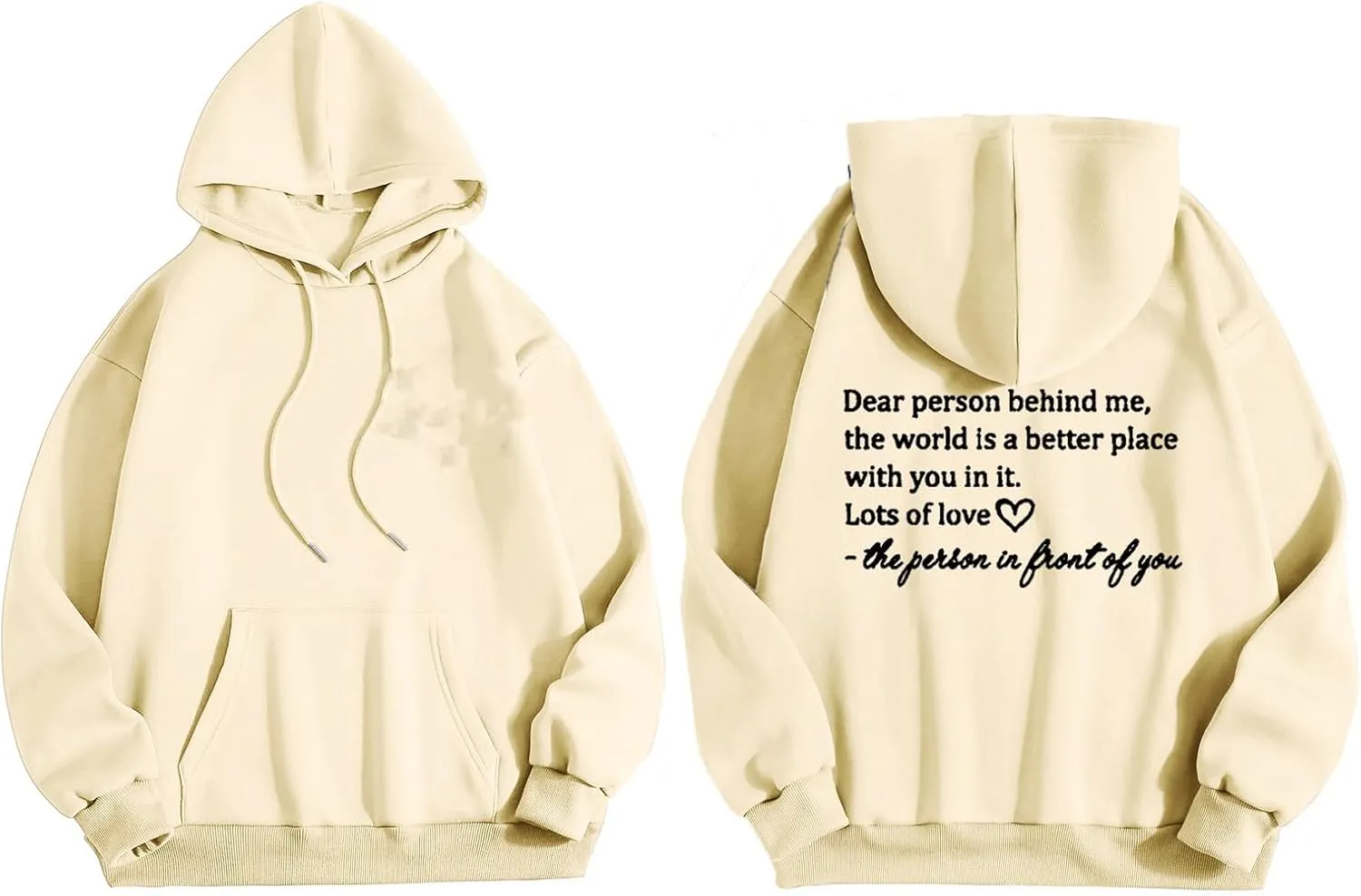 Ceboyel Womens Trendy Hoodies With Sayings Long Sleeve Sweatshirts Pullover Casual Tops Y2K Teen Girls Clothing