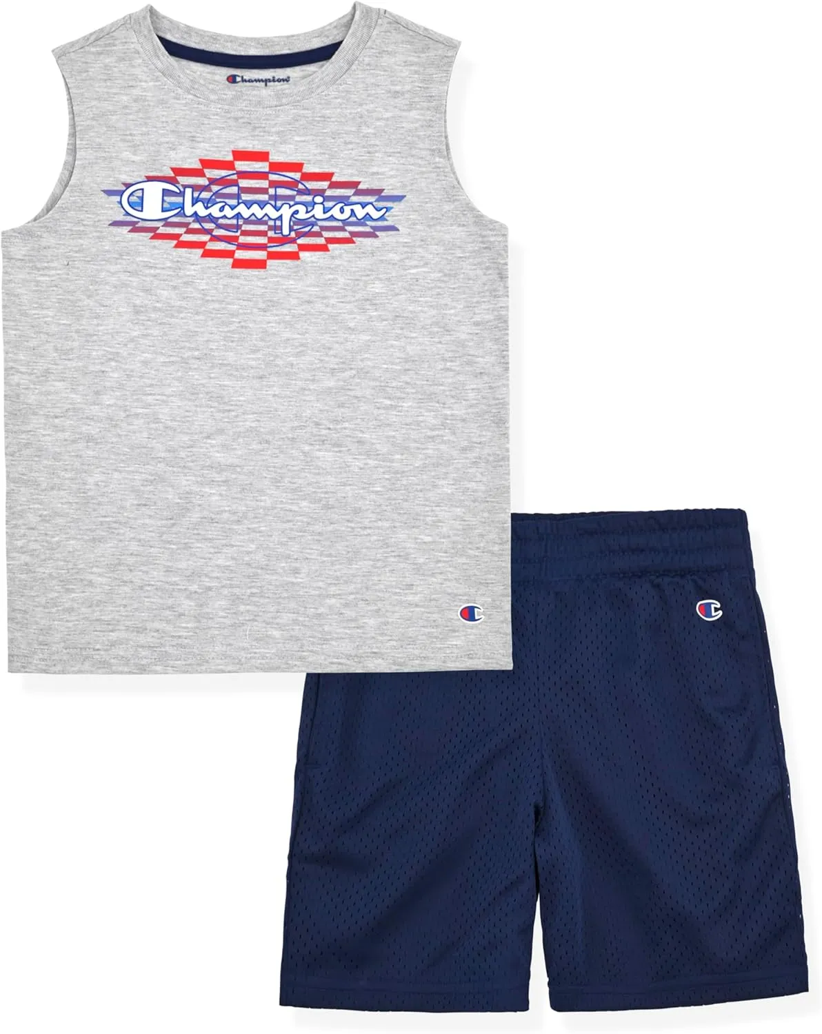 Champion Boys Shorts Sets 2 Piece Tee Shirt and Athletic Shorts for Kids