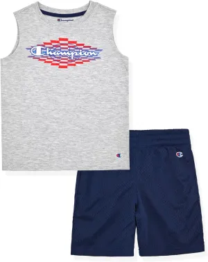 Champion Boys Shorts Sets 2 Piece Tee Shirt and Athletic Shorts for Kids