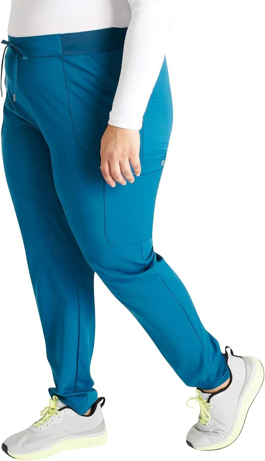 Cherokee Women Mid-Rise Pull-On Scrub Jogger Pant with 4 Pockets and Elastic Jogger Waist - CK138A