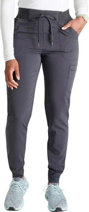 Cherokee Women Mid-Rise Pull-On Scrub Jogger Pant with 4 Pockets and Elastic Jogger Waist - CK138A