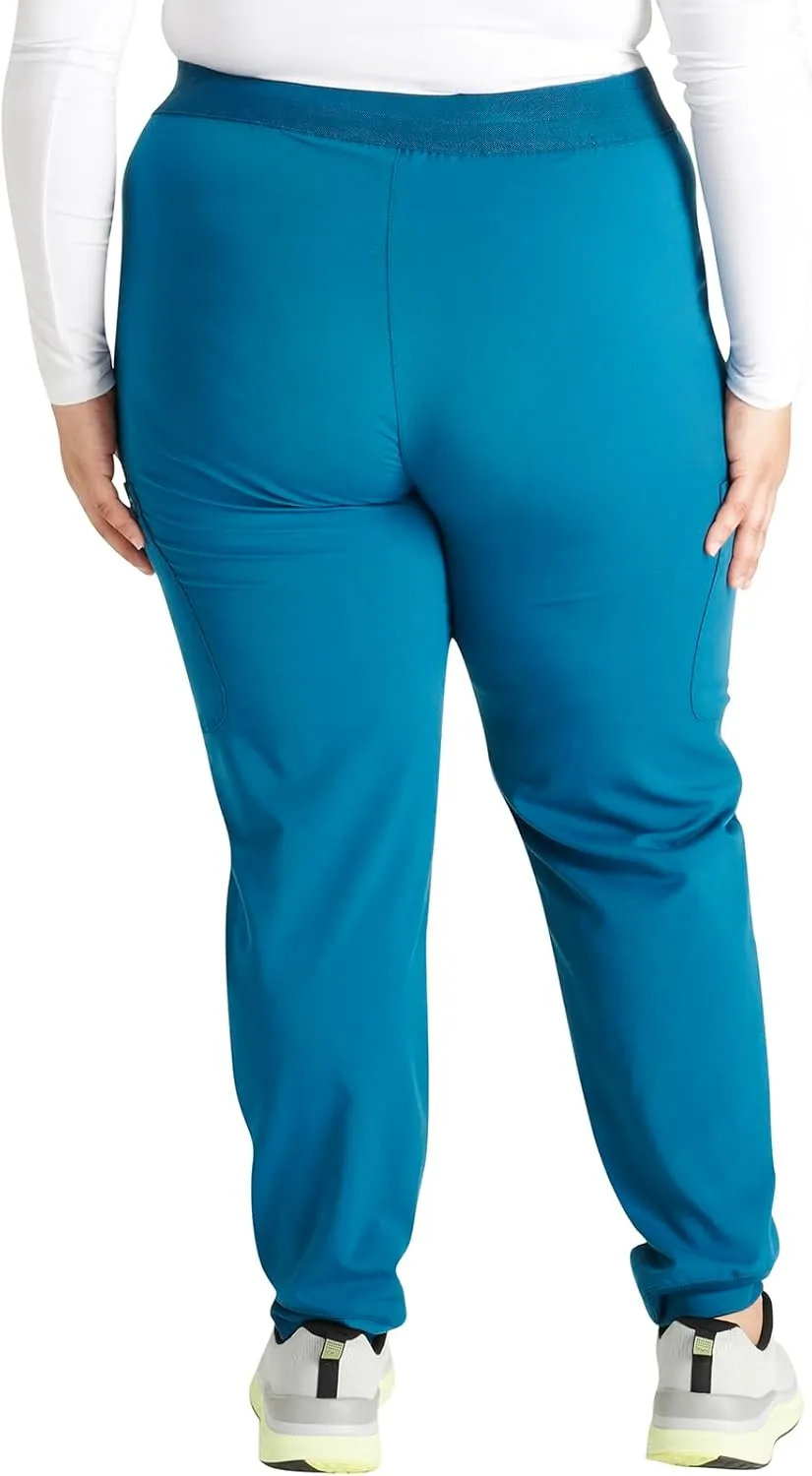 Cherokee Women Mid-Rise Pull-On Scrub Jogger Pant with 4 Pockets and Elastic Jogger Waist - CK138A