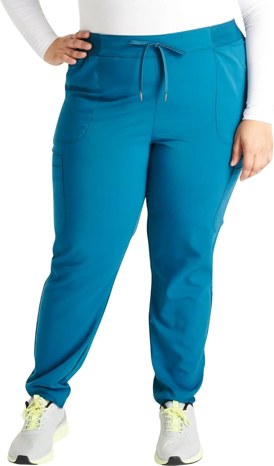Cherokee Women Mid-Rise Pull-On Scrub Jogger Pant with 4 Pockets and Elastic Jogger Waist - CK138A