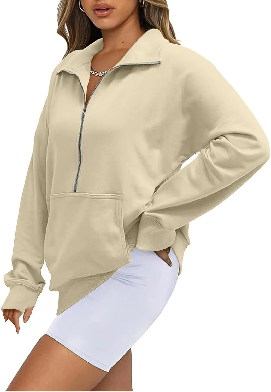 ChicCrate Half Zip Sweatshirt Women Quarter Zip Zip up Hoodie Jackets Winter Clothes Pullover 2025 Cowgirl Shirt