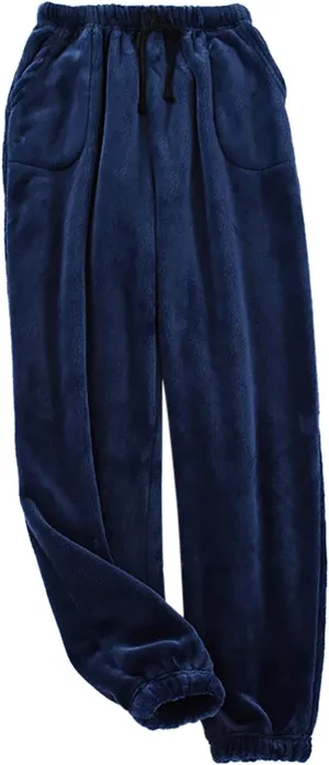 Christmas Mens Holiday Lounge Pajama Pant Flannel Cotton Cute Plaid Soft Lounge Sleepwear Xmas Prints