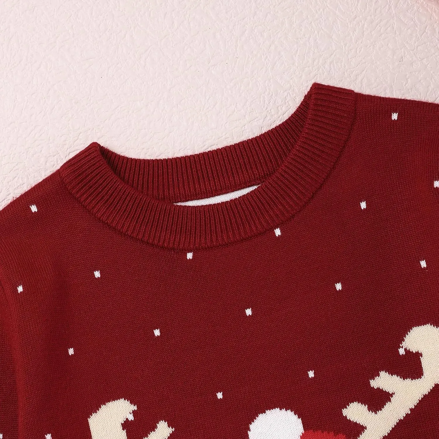 Christmas Outfit Toddler Baby Boys Girls Christmas Deer Sweater Xmas Outfit Winter Clothes