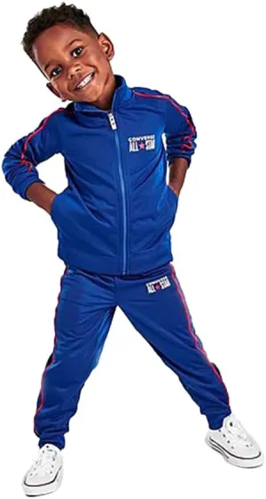 Converse All Star Tape Tricot Jacket And Jogger Pants Baby Boys Clothing Set Size 2T, Color: Blue/White/Red