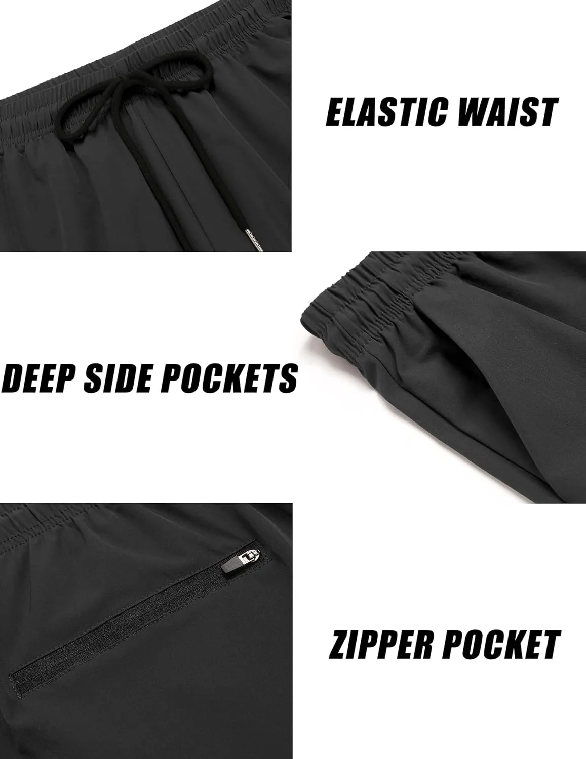COOFANDY Men's 2 Pack Gym Workout Shorts 7 Inch Athletic Shorts Quick Dry Running Shorts with Pockets