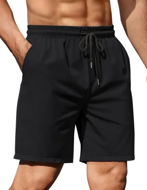 COOFANDY Men's 2 Pack Gym Workout Shorts 7 Inch Athletic Shorts Quick Dry Running Shorts with Pockets