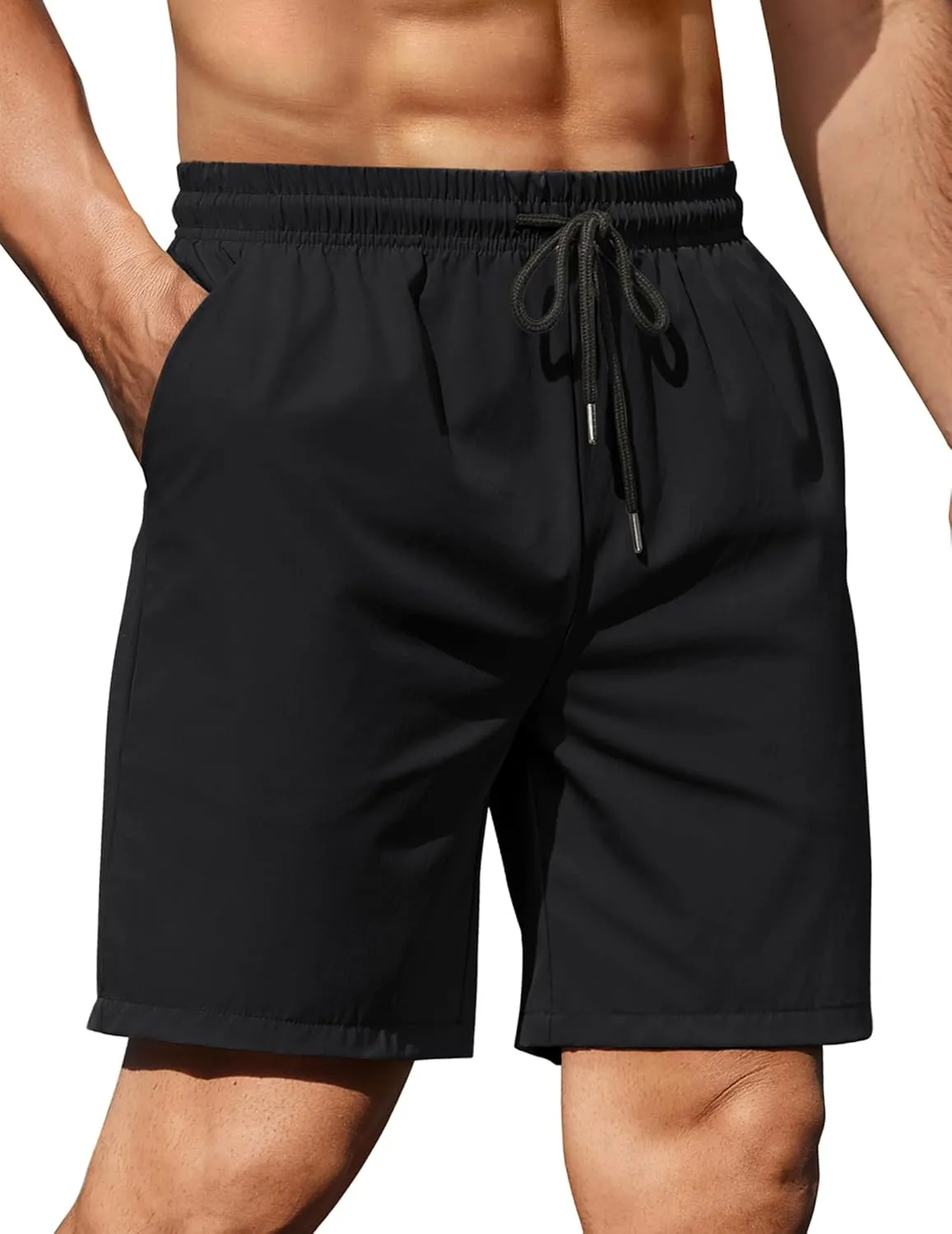 COOFANDY Men's 2 Pack Gym Workout Shorts 7 Inch Athletic Shorts Quick Dry Running Shorts with Pockets