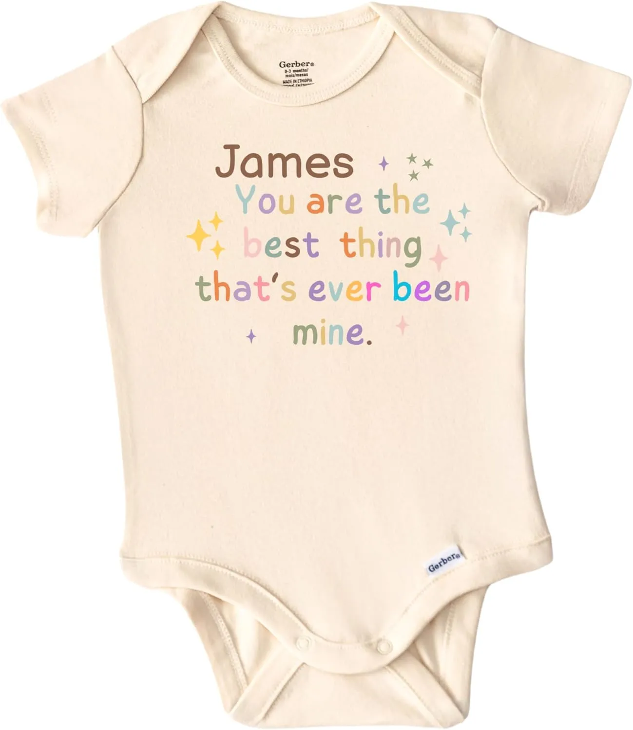 Custom Baby Onesie – Organic Baby Clothes- Personalized Bodysuit Baby Girl & Boy - Preemie Clothes, Customized baby gifts