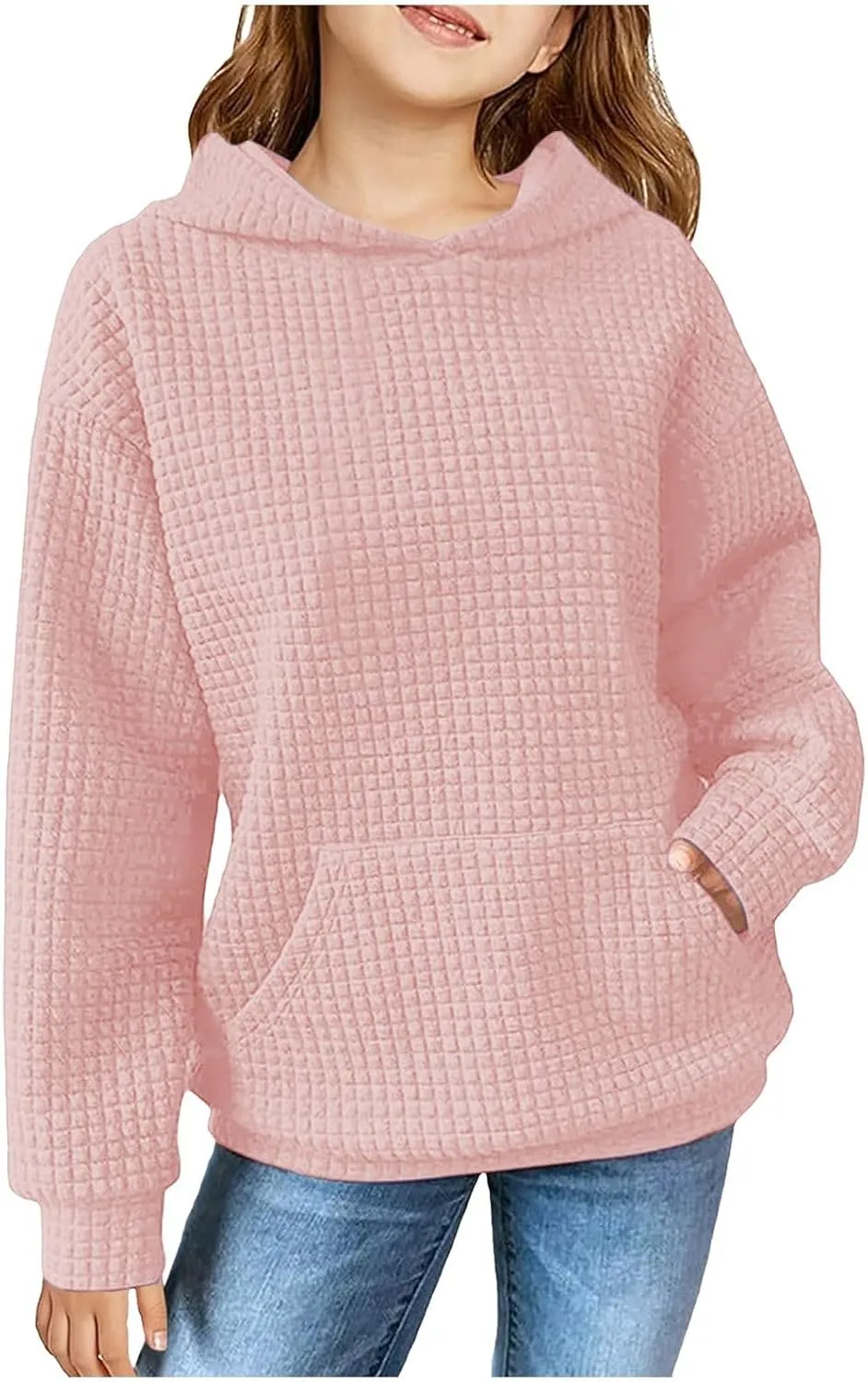 Cute Hoodies for Teen Girls Trendy Preppy Hooded Sweatshirts Kids Tie Dye Gradient Y2K Oversized Hoodie Pullover Tops