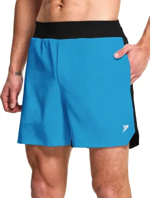 DEMOZU Men's 7 Inch Running Athletic Shorts Quick Dry Tennis Workout Gym Sports Shorts with Pockets