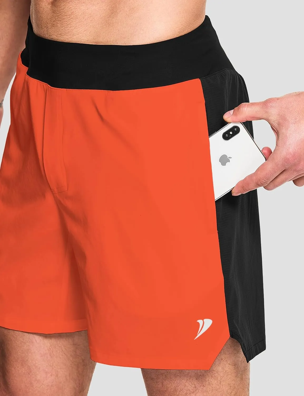 DEMOZU Men's 7 Inch Running Athletic Shorts Quick Dry Tennis Workout Gym Sports Shorts with Pockets