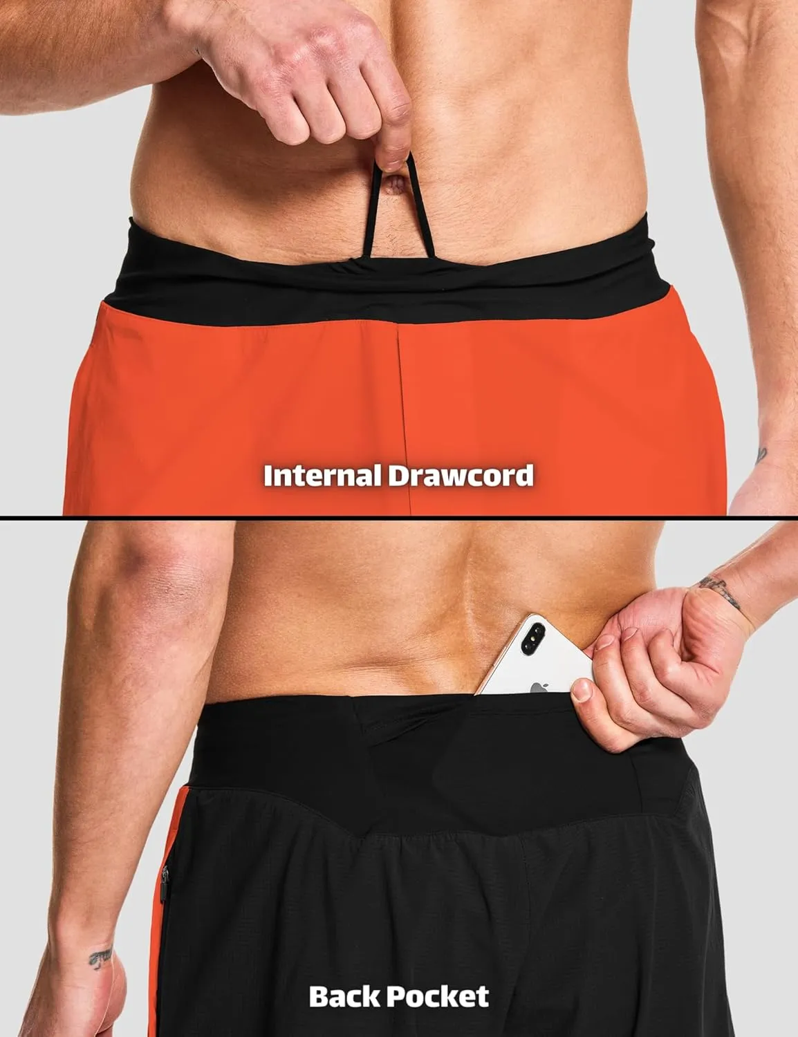 DEMOZU Men's 7 Inch Running Athletic Shorts Quick Dry Tennis Workout Gym Sports Shorts with Pockets