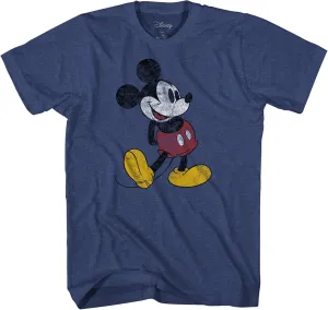 Disney Mickey Mouse Classic Distressed Standing Boys Youth T-Shirt