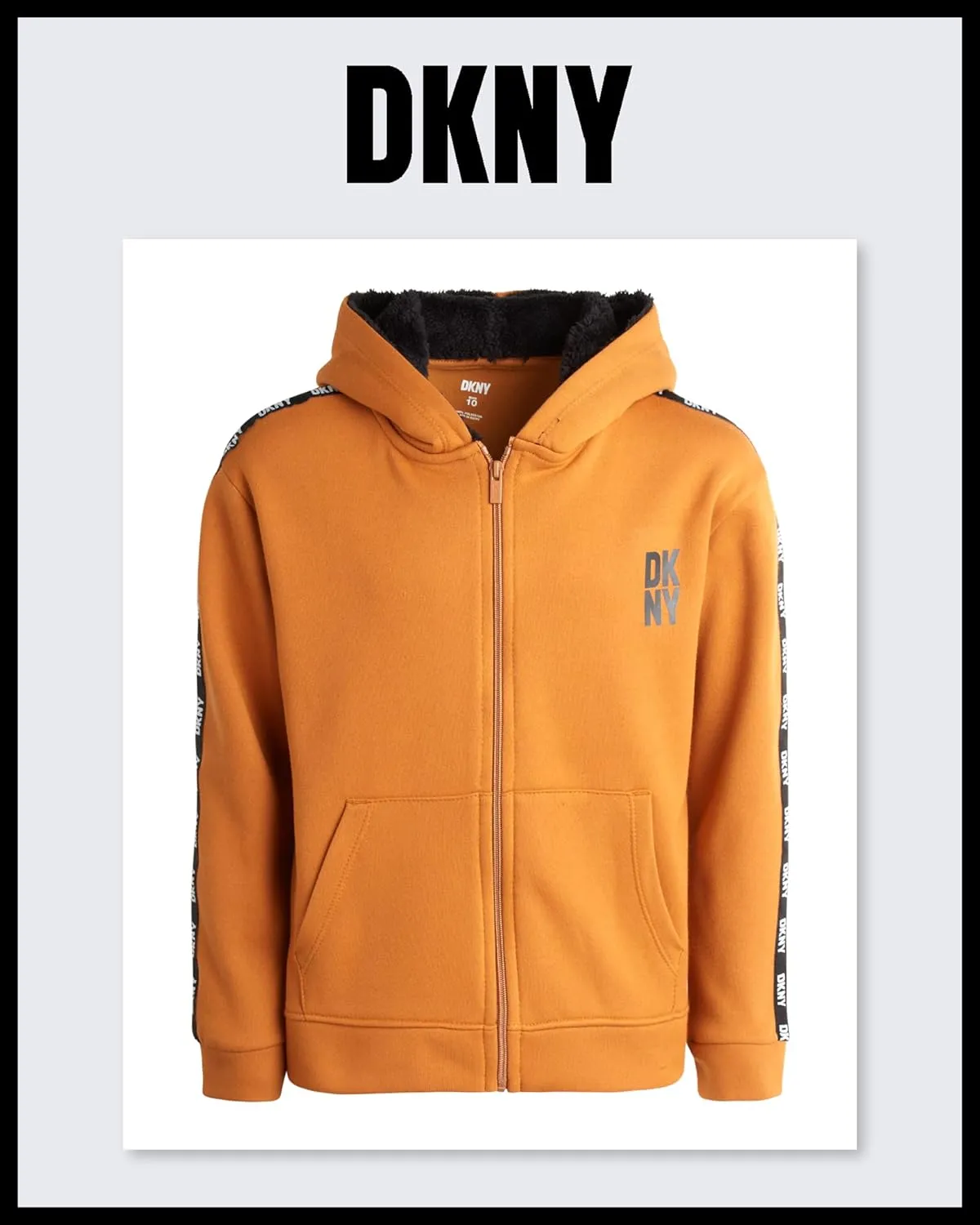 DKNY Boys' Sweatsuit Set - 2 Piece Fleece Sweatshirt and Jogger Sweatpants (Size: 4-12)