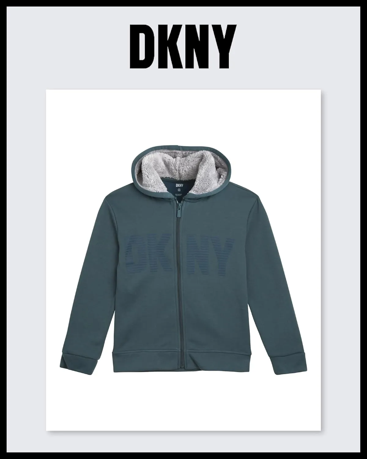DKNY Boys' Sweatsuit Set - 2 Piece Fleece Sweatshirt and Jogger Sweatpants (Size: 4-12)