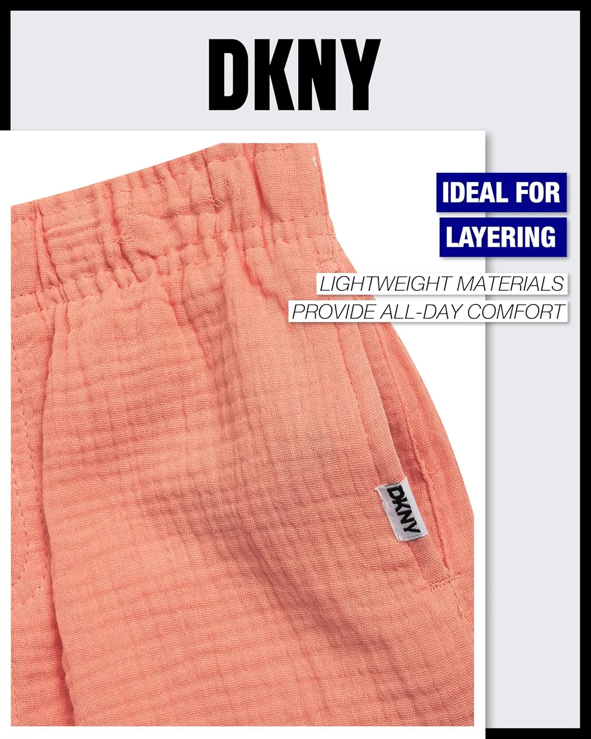 DKNY Toddler Boys' Cabana Set - 2 Piece Short Sleeve Button Down Shirt and Matching Shorts for Little Boys (Sizes: 2T-7)
