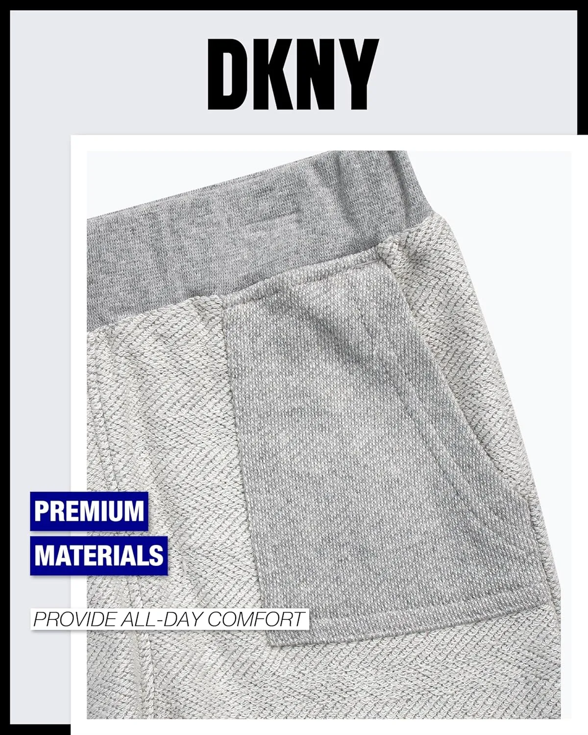 DKNY Toddler Boys' Shorts Set - 2 Piece Knitted Short Sleeve Crew Neck Tee and Matching Fleece Shorts (Sizes: 2T-7)