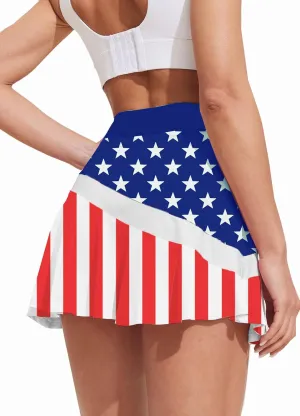 Ekouaer Tennis Skirts for Women Pleated Athletic Golf Skorts Skirt with Shorts Pockets Lightweight Running Workout Skirt