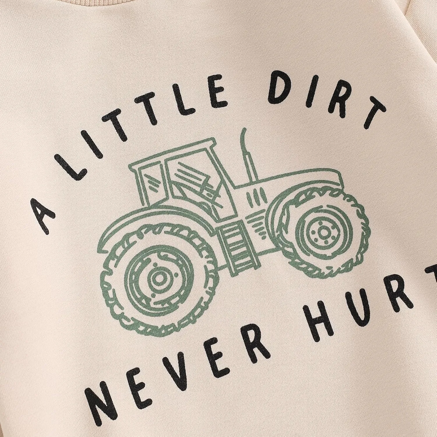 fhutpw Toddler Baby Boy Clothes Funny Letter Long Sleeve Sweatshirt Pullover Top Jogger Pants Fall Winter Outfits