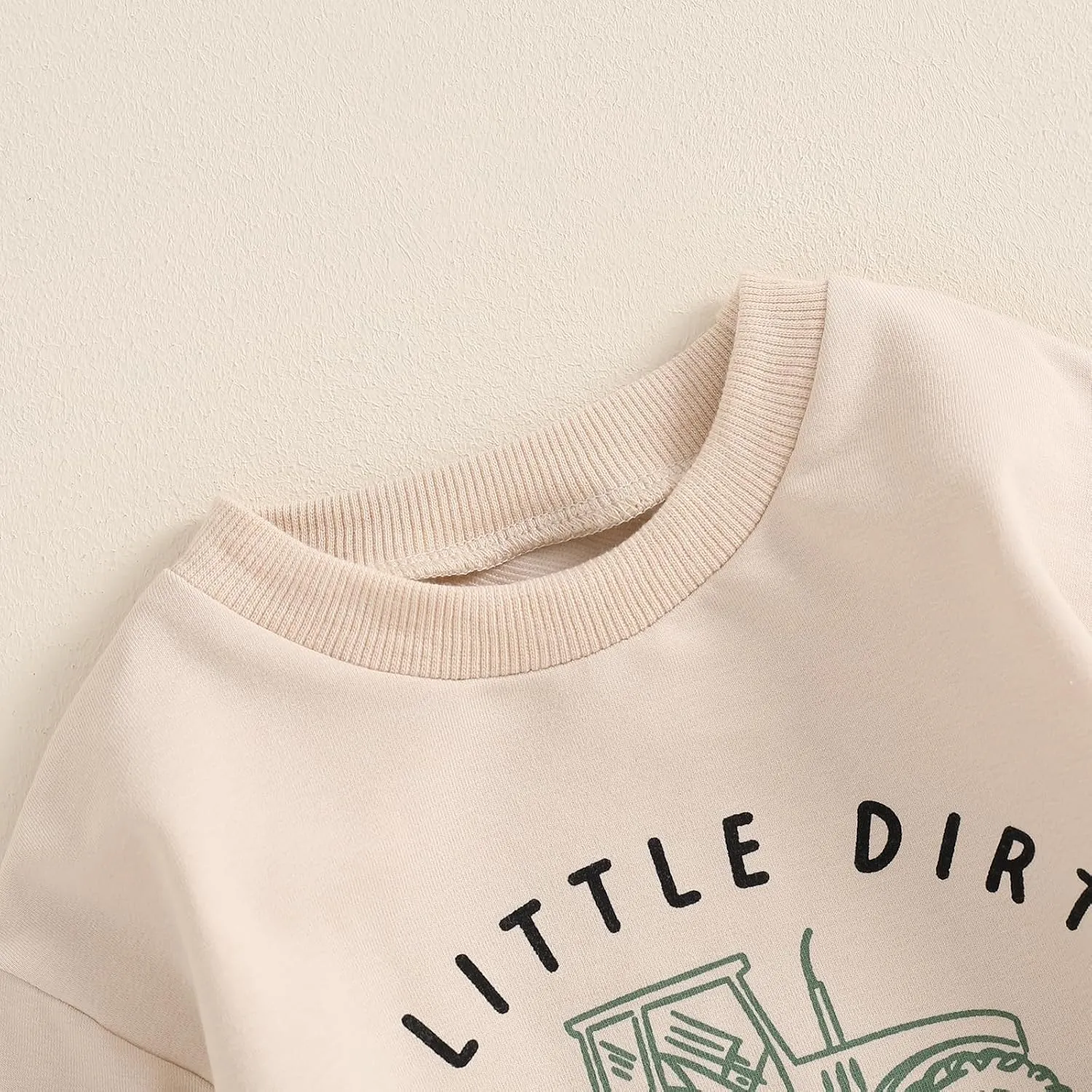 fhutpw Toddler Baby Boy Clothes Funny Letter Long Sleeve Sweatshirt Pullover Top Jogger Pants Fall Winter Outfits