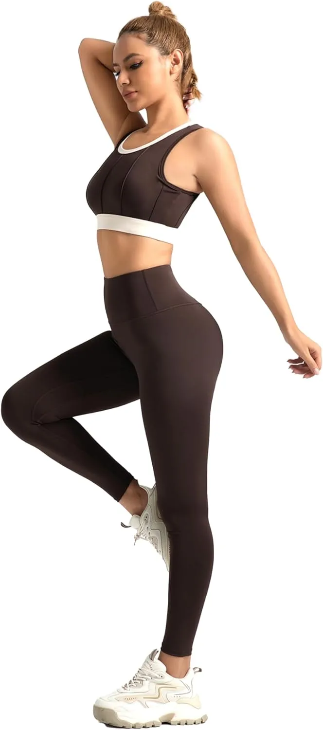 FlexiTech Daily Leggings for Women High Waisted Seamless Breathable Fabric Tummy Control