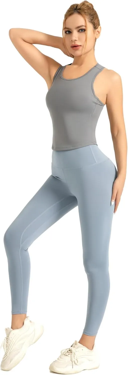 FlexiTech Daily Leggings for Women High Waisted Seamless Breathable Fabric Tummy Control