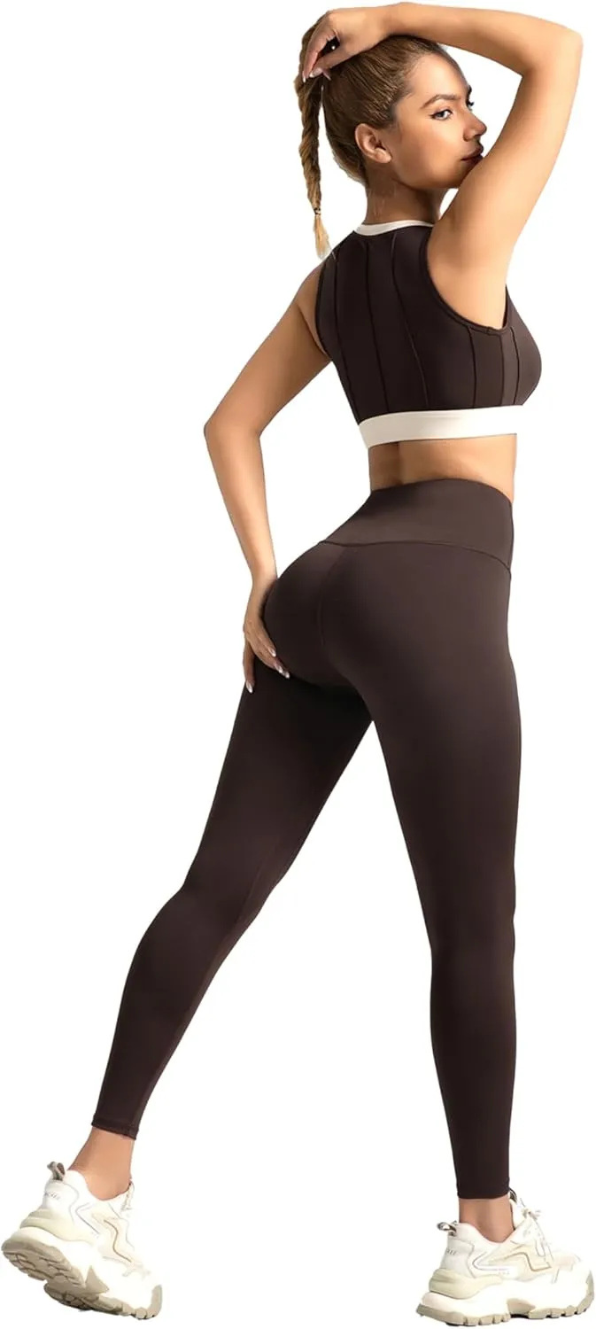 FlexiTech Daily Leggings for Women High Waisted Seamless Breathable Fabric Tummy Control