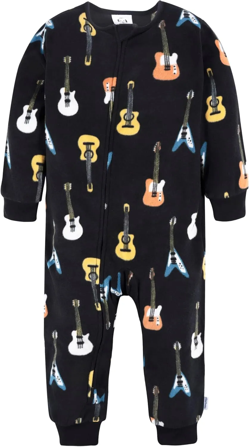 Gerber Baby Boys' Flame Resistant Fleece Footless Pajamas (3 Pack)