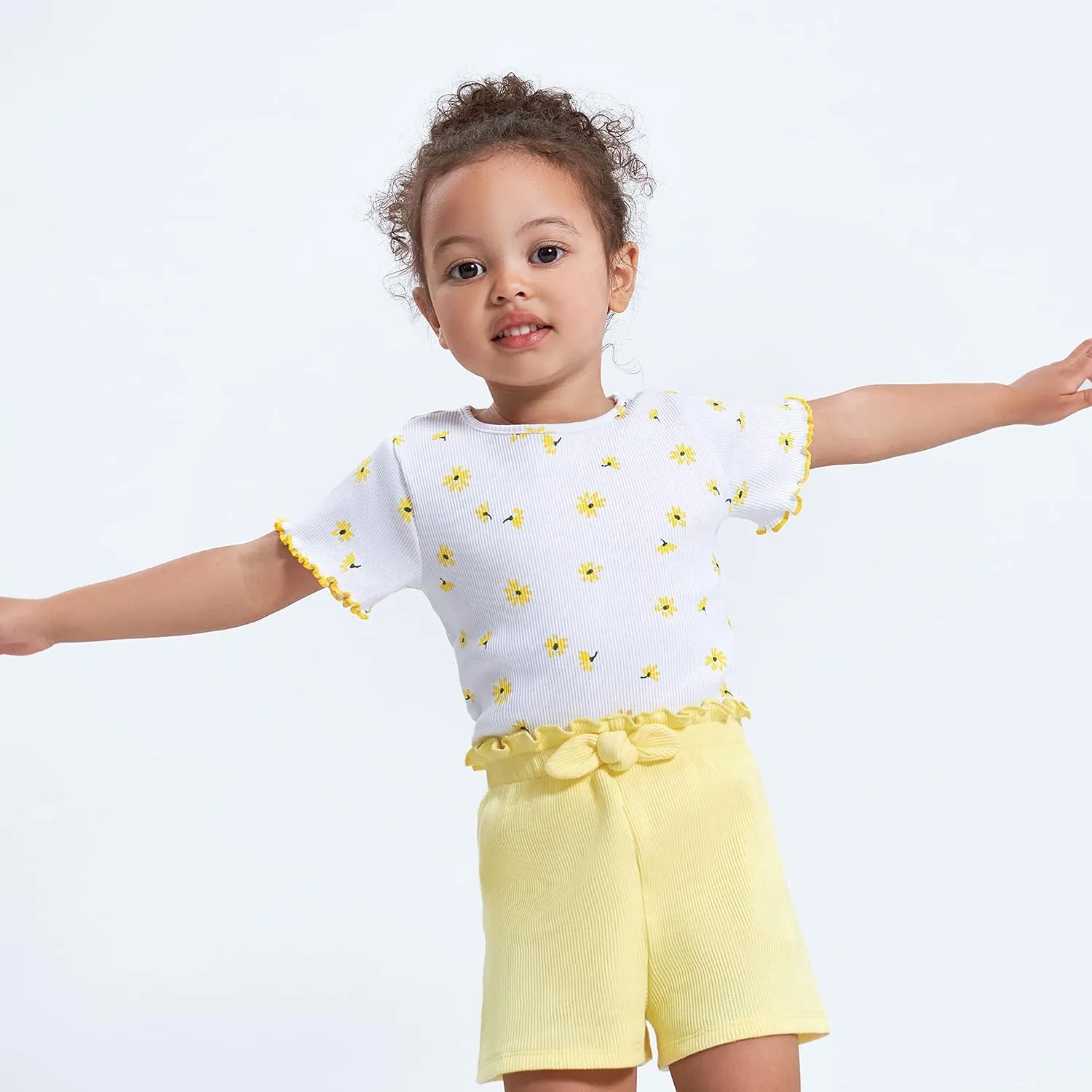 Gerber Baby Girls' Toddler 3-Pack Pull-On Knit Shorts