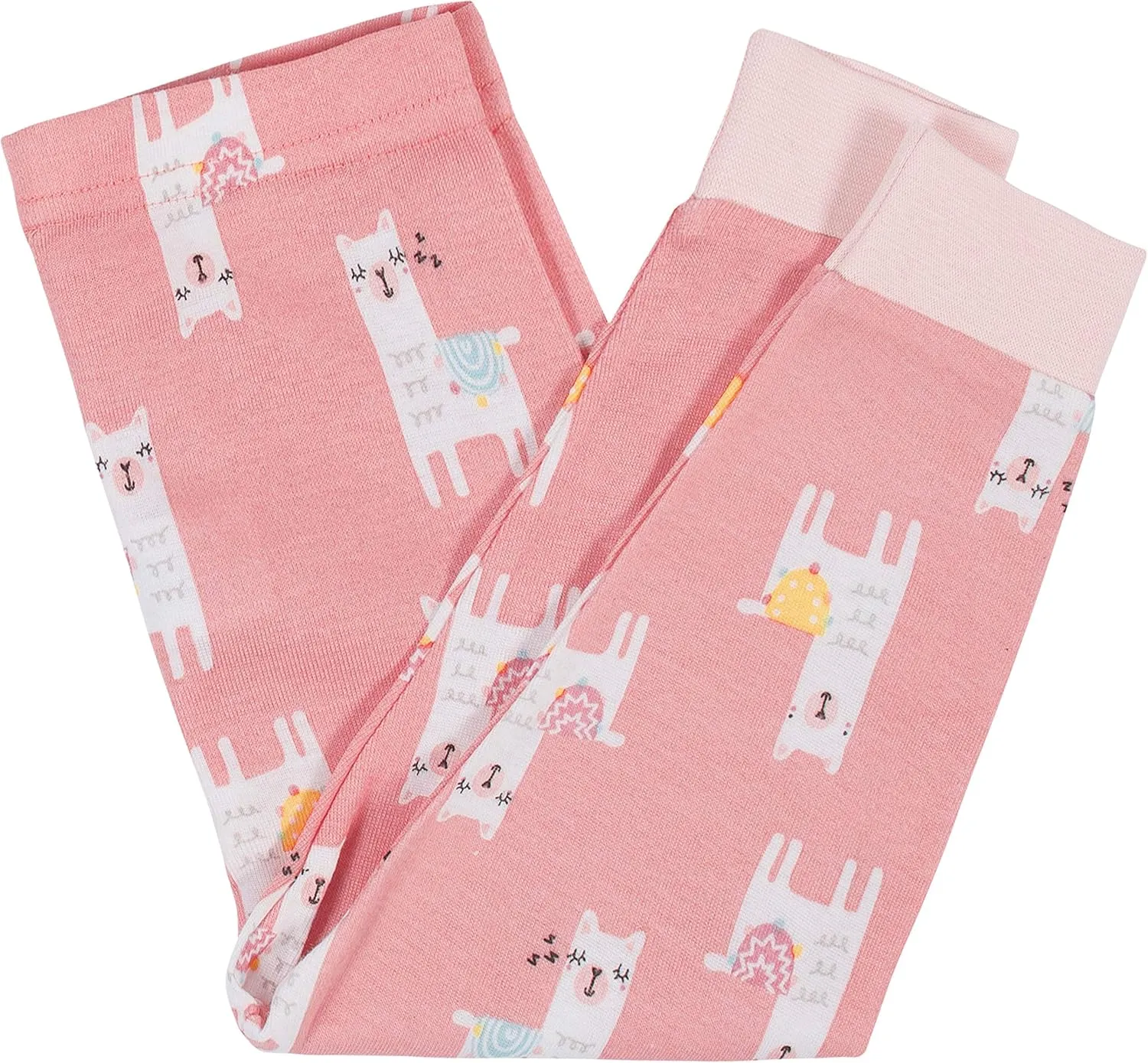 Gerber Baby Girls' Toddler Snug Fit 4-Piece Pajama Set