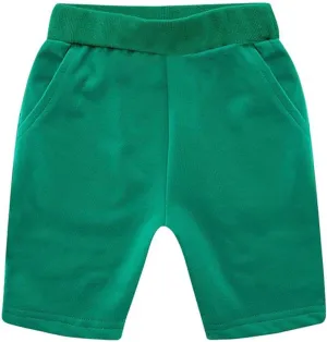 Girls Boys Basketball Shorts Solid Toddler Cotton Athletic Running Shorts Quick Dry Pull On Jogger Bottoms Pants