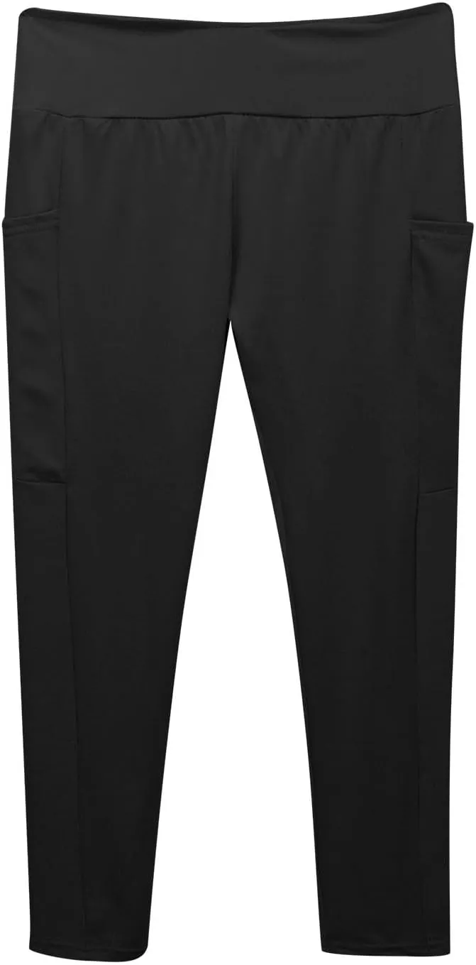 Girls Leggings Seamless High Waisted Stretch Thermal Tights Dance Yoga Pants Kids Leggings With Pockets 5-12 Years