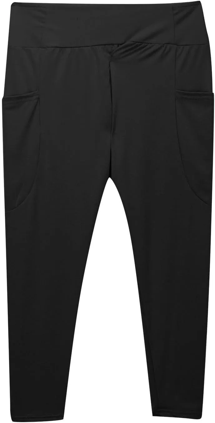 Girls Leggings Seamless High Waisted Stretch Thermal Tights Dance Yoga Pants Kids Leggings With Pockets 5-12 Years