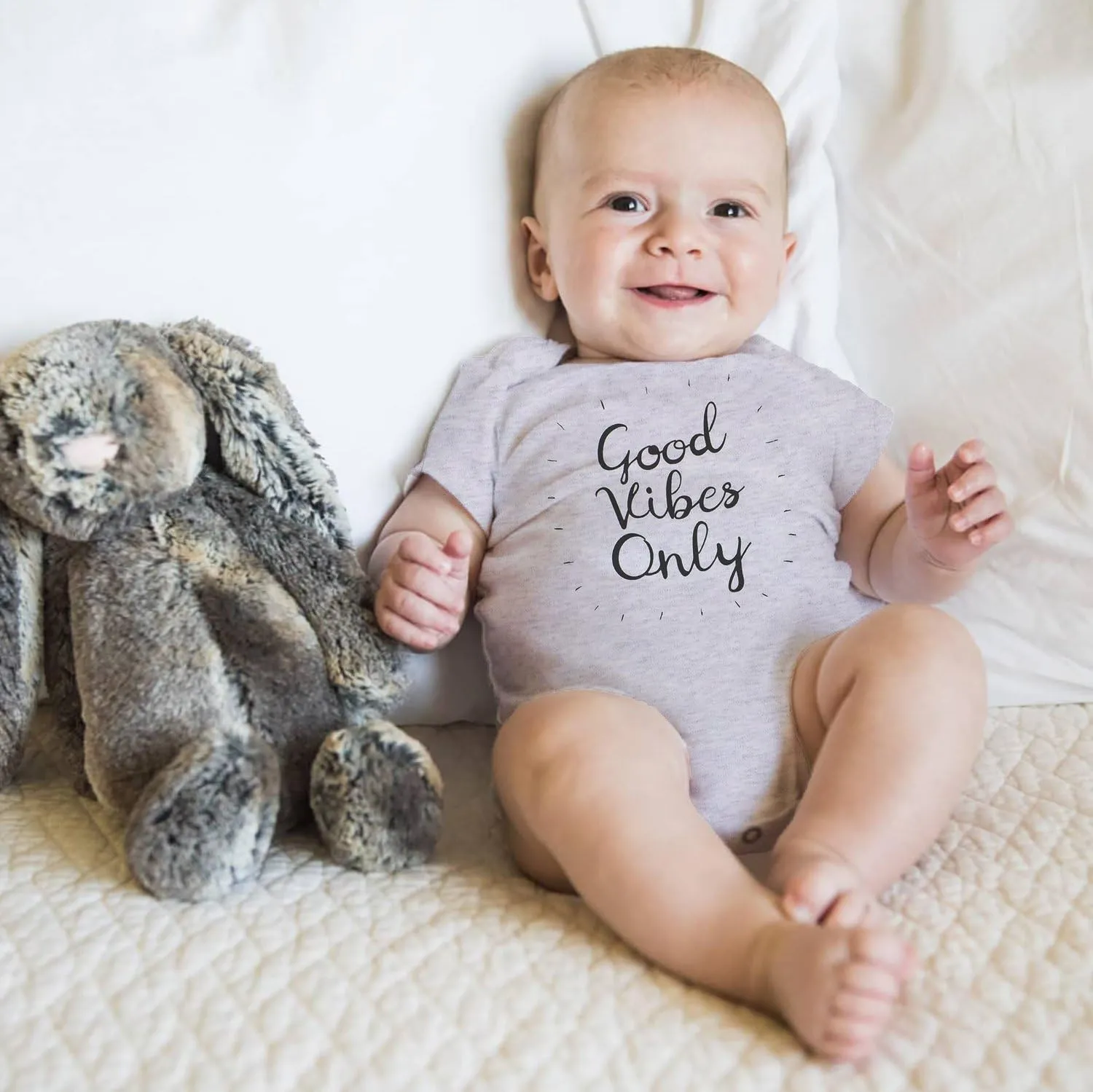 Good Vibes Only Yoga Baby Organic Cotton Babies Clothes Onesie Onesies Baby Shower Gifts