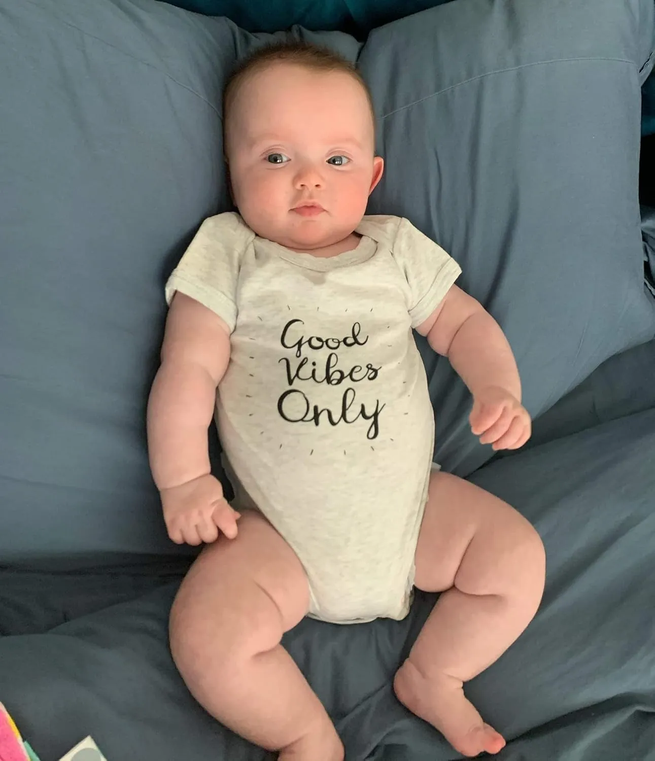 Good Vibes Only Yoga Baby Organic Cotton Babies Clothes Onesie Onesies Baby Shower Gifts