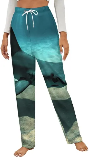 Hammerhead Shark Women's Pajama Pants Fleece Warm Pj Bottoms Sleepwear Lounge Pants Loungewear