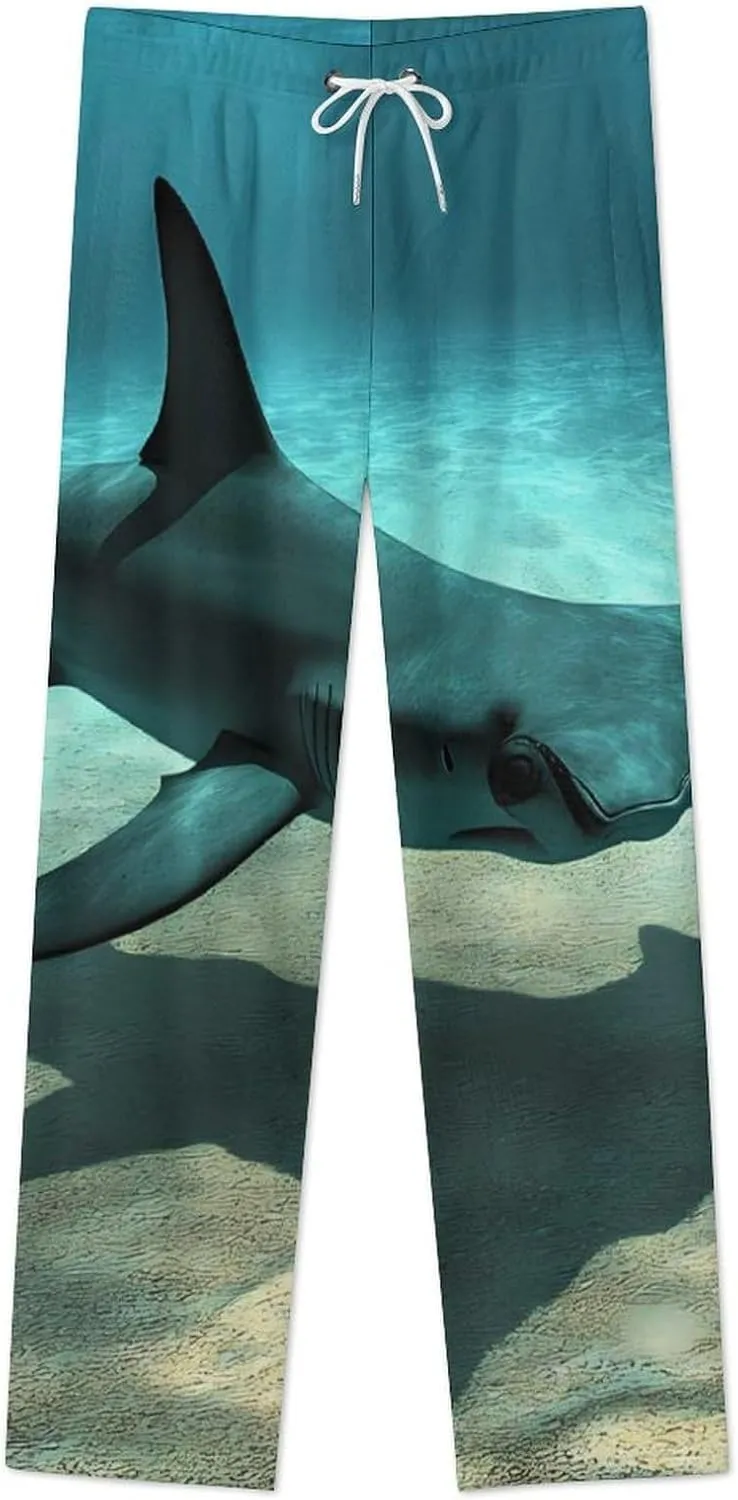 Hammerhead Shark Women's Pajama Pants Fleece Warm Pj Bottoms Sleepwear Lounge Pants Loungewear