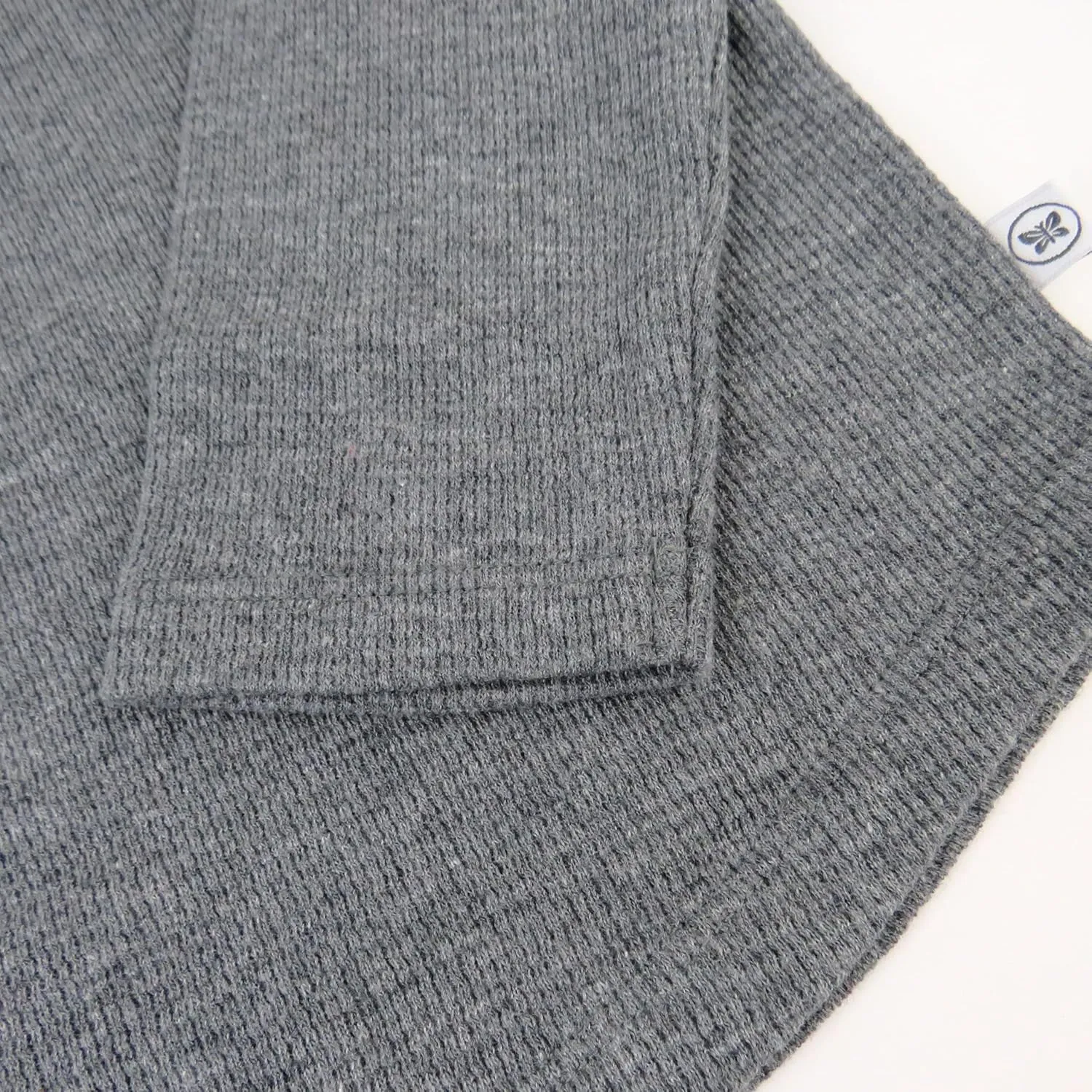 HonestBaby 5-Pack Waffle Henley Long Sleeve Shirts 100% Organic Cotton for Infant Baby and Toddler Boys, Unisex