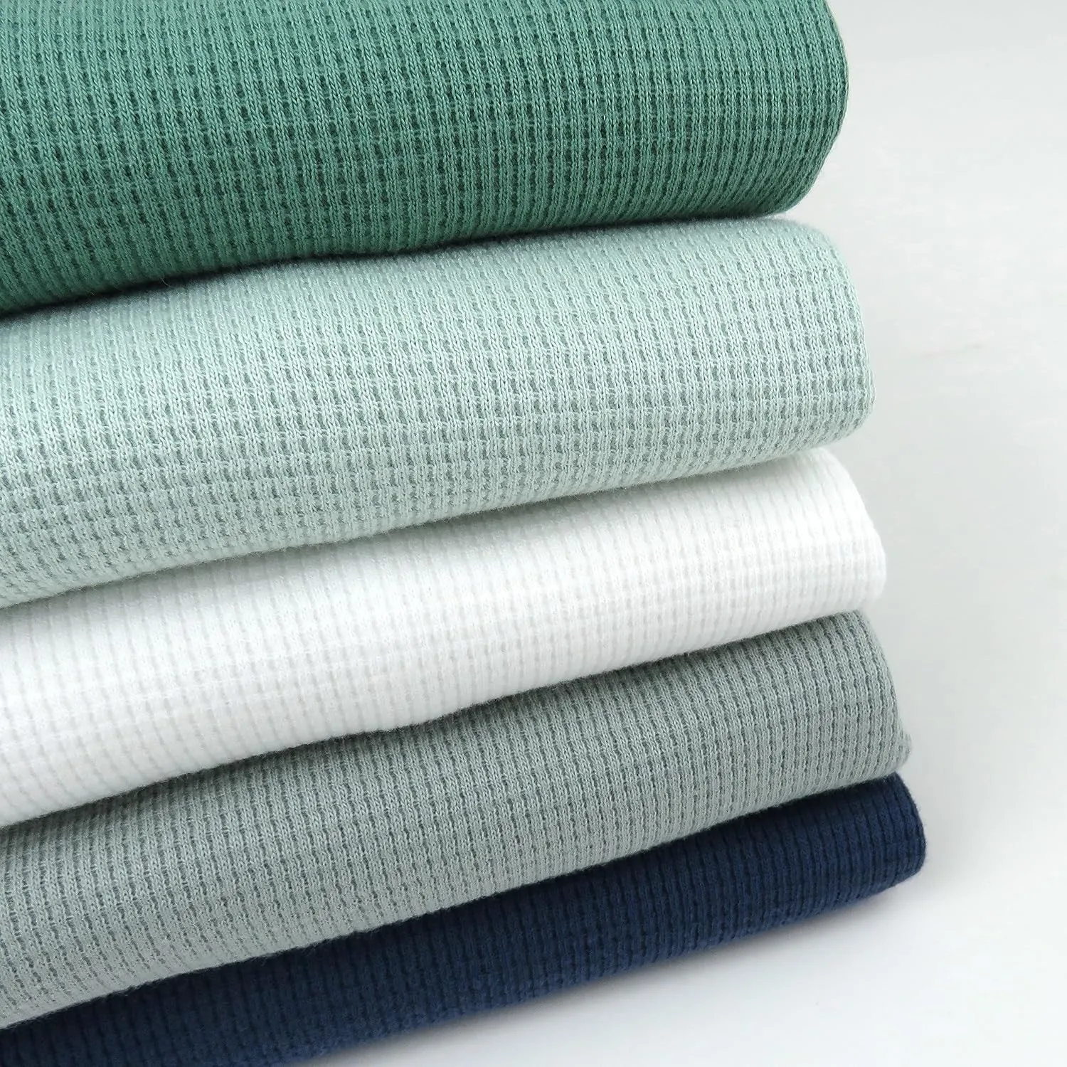 HonestBaby 5-Pack Waffle Henley Long Sleeve Shirts 100% Organic Cotton for Infant Baby and Toddler Boys, Unisex