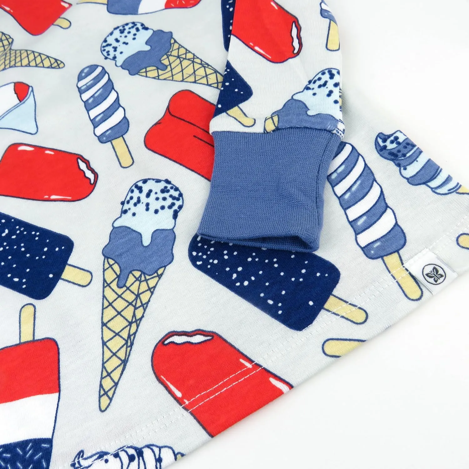 HonestBaby Baby, Toddler and Kids' 100% Organic Cotton Celebration 2-Piece Pajamas